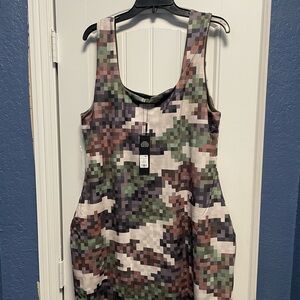 Pixelated Camo Dress